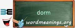 WordMeaning blackboard for dorm